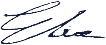 Handwritten signature: Elia